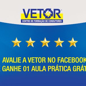 Avalie a Vetor na Fan Page e ganhe uma aula prática extra