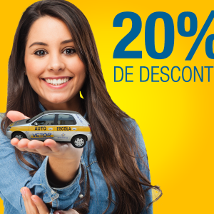 Desconto de 20% ou 25% à vista para carteira de motorista
