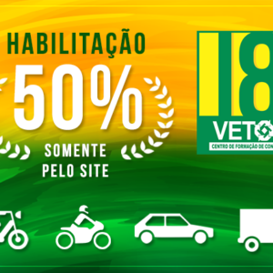 Promoção 18 Anos Auto Escola Vetor – 50% OFF