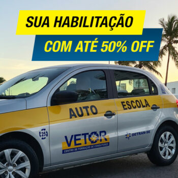 Auto Escola em Aracaju com até 50% OFF nos seus 23 anos!